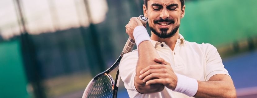 lower tennis string tensions might help provide more relief